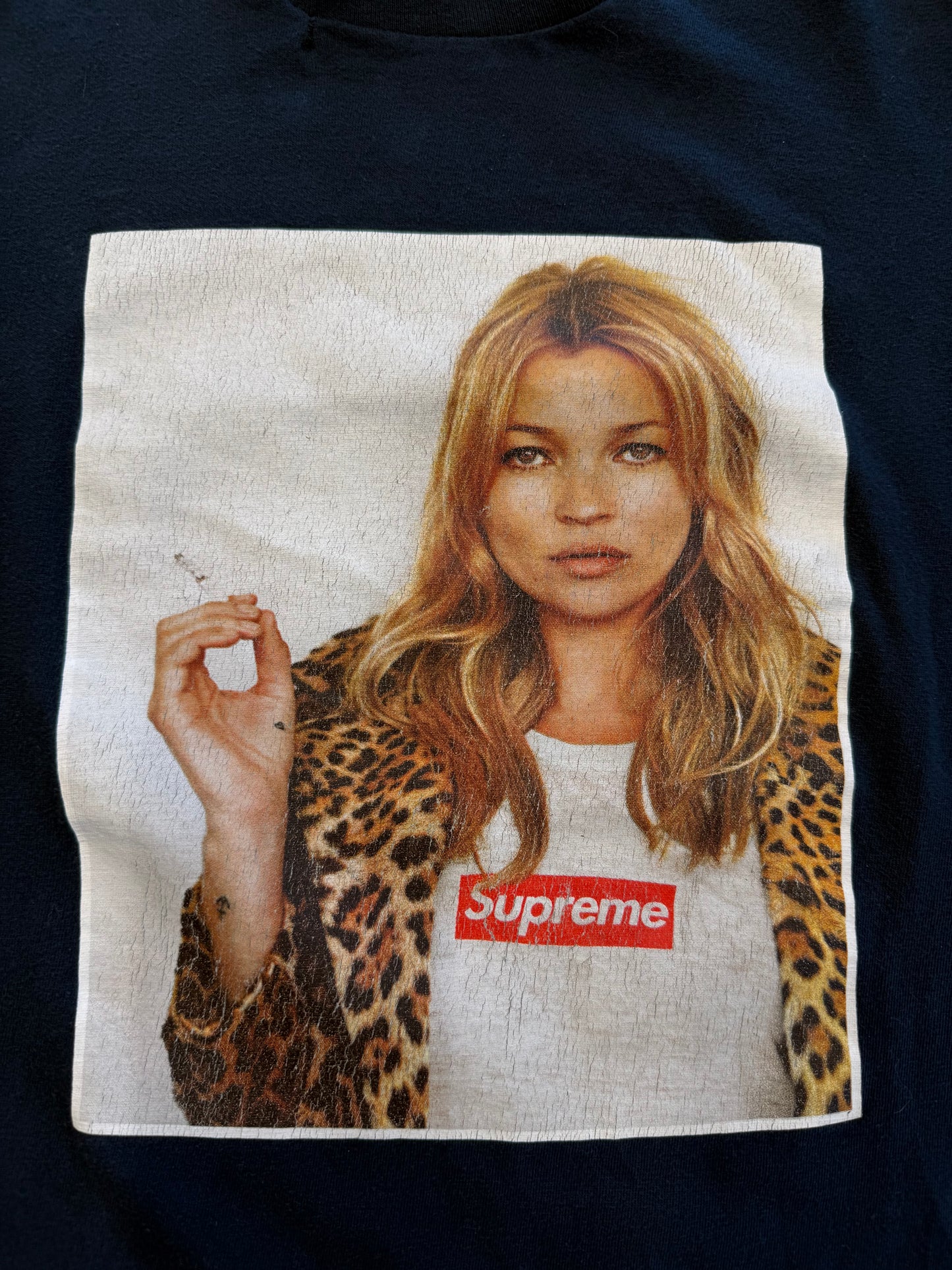 SS12 SUPREME KATE MOSS PHOTO TEE - NAVY