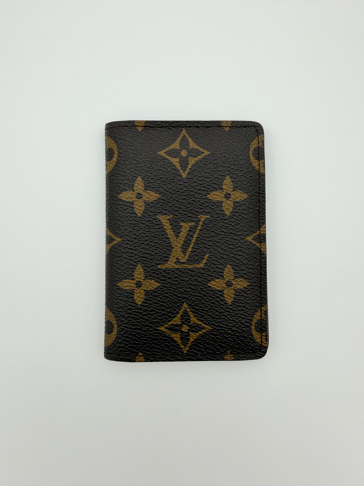 LOUIS VUITTON MONOGRAM POCKET ORGANIZER (WITH BOX) (EMBOSSED INITIALS 'DN')