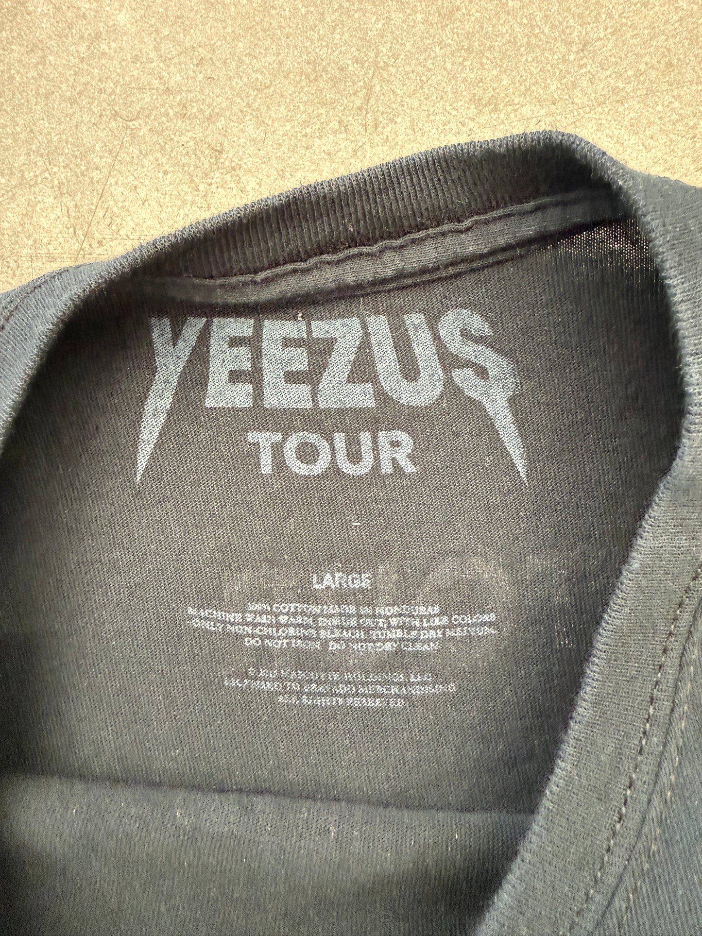 2014 YEEZUS GRIM REAPER ROSE TOUR TEE (PRINTED TAG)