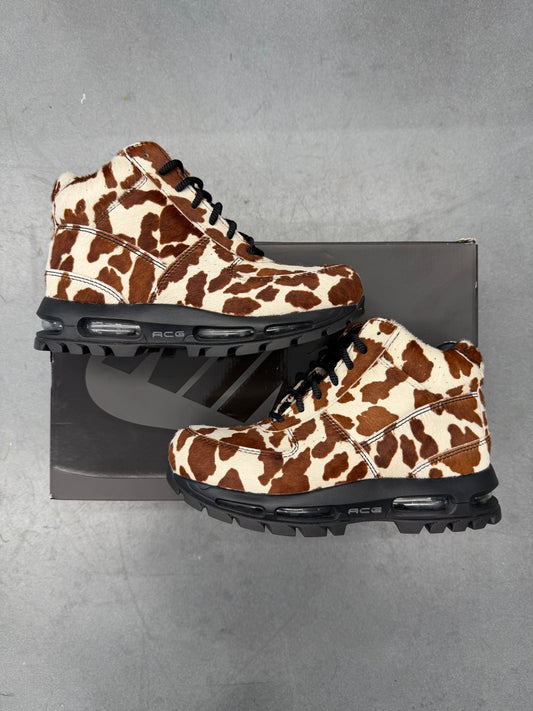 2025 NIKE AIR MAX GOADOME QS SAIL CACAO WOW COW PRINT PONY HAIR (W/ BOX)