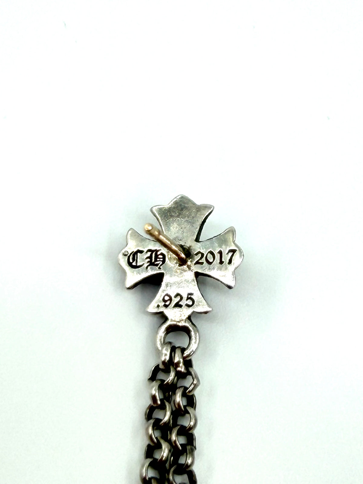 CHROME HEARTS SILVER DICE DANGLE EARRING