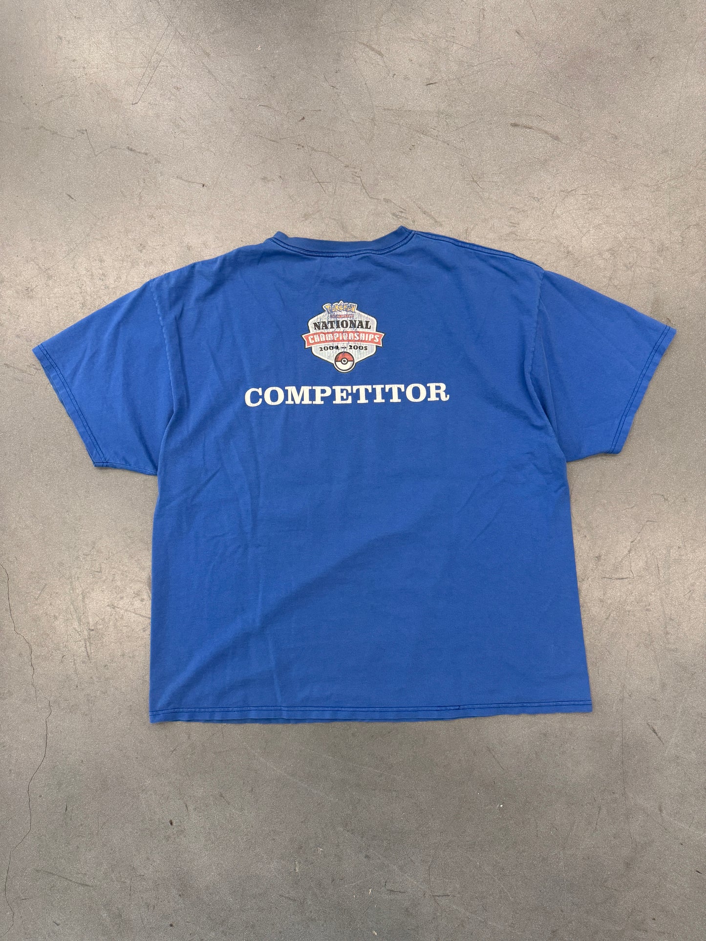 2005 POKEMON 2004-2005 NATIONAL CHAMPIONSHIPS COMPETITOR MACHAMP TEE (PORT AND COMPANY TAG)