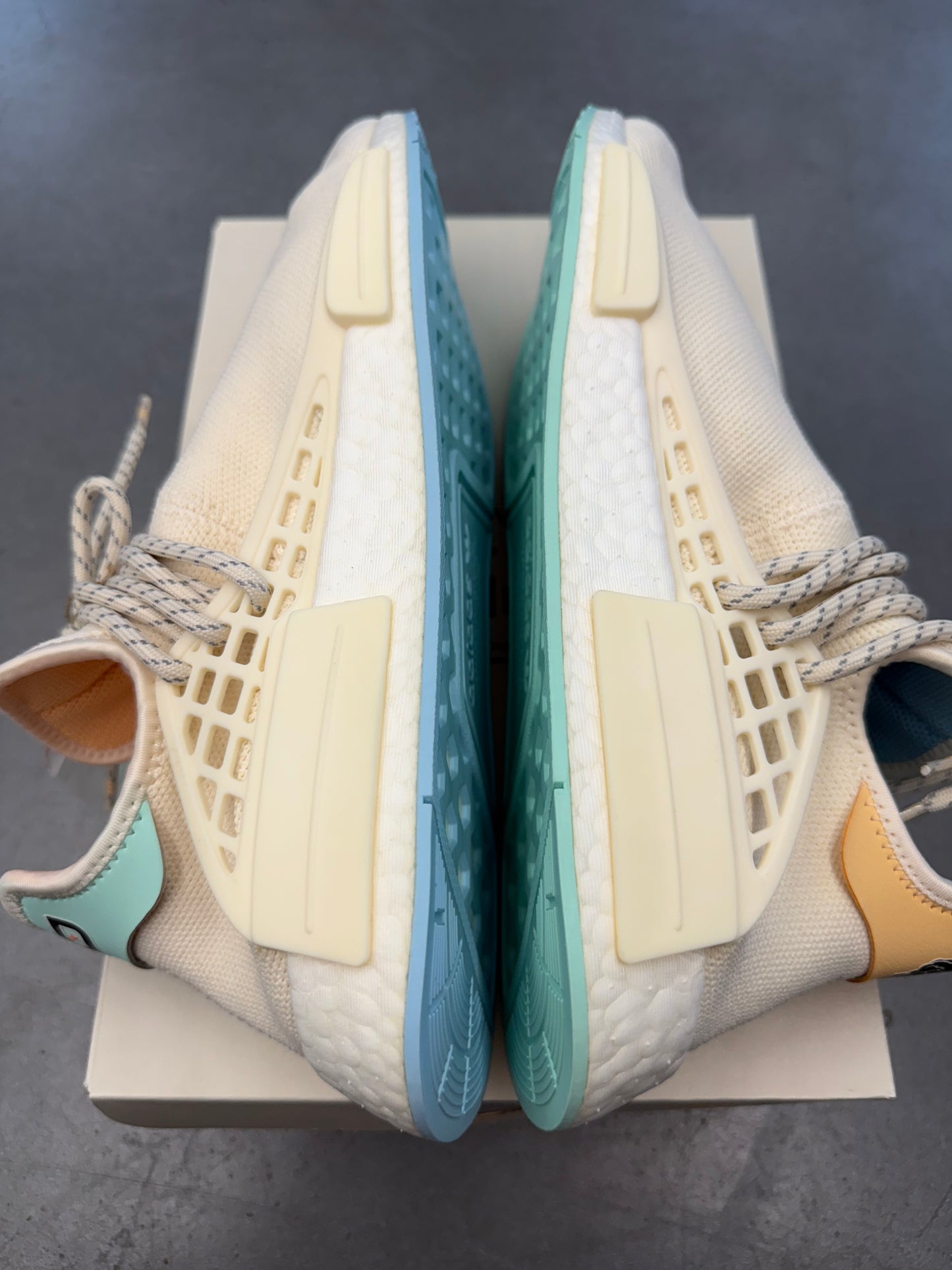 SIZE 11 ADIDAS NMD HU PHARRELL NERD CHALK WHITE 1 OF 14 SAMPLE (BRAND NEW WITH BOX)