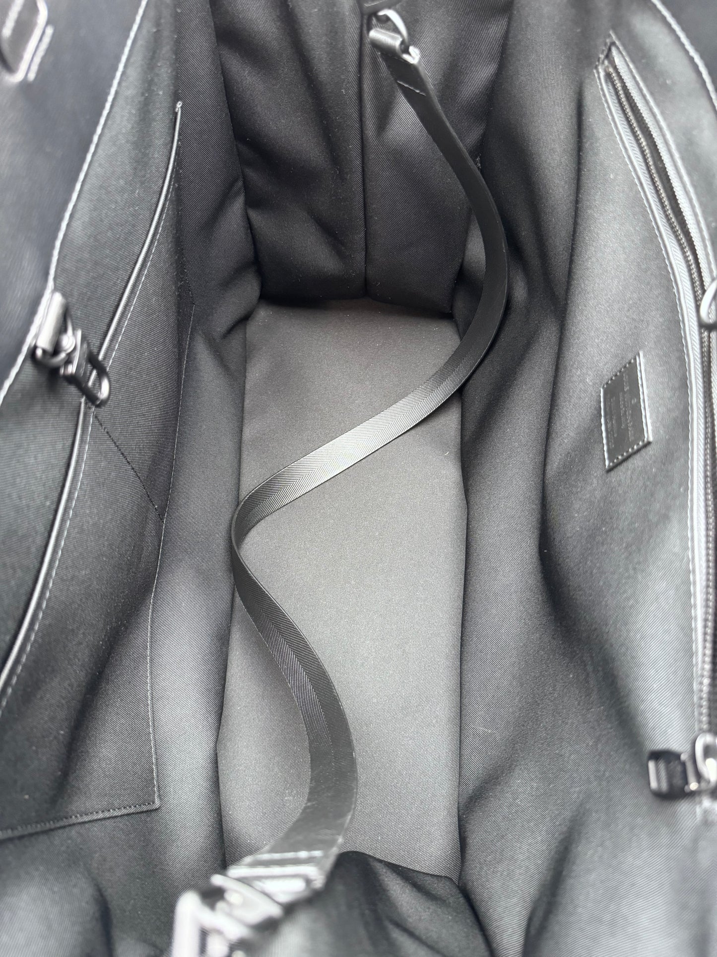 2025 LOUIS VUITTON SHOPPER TOTE GM BAG BLACK LEATHER