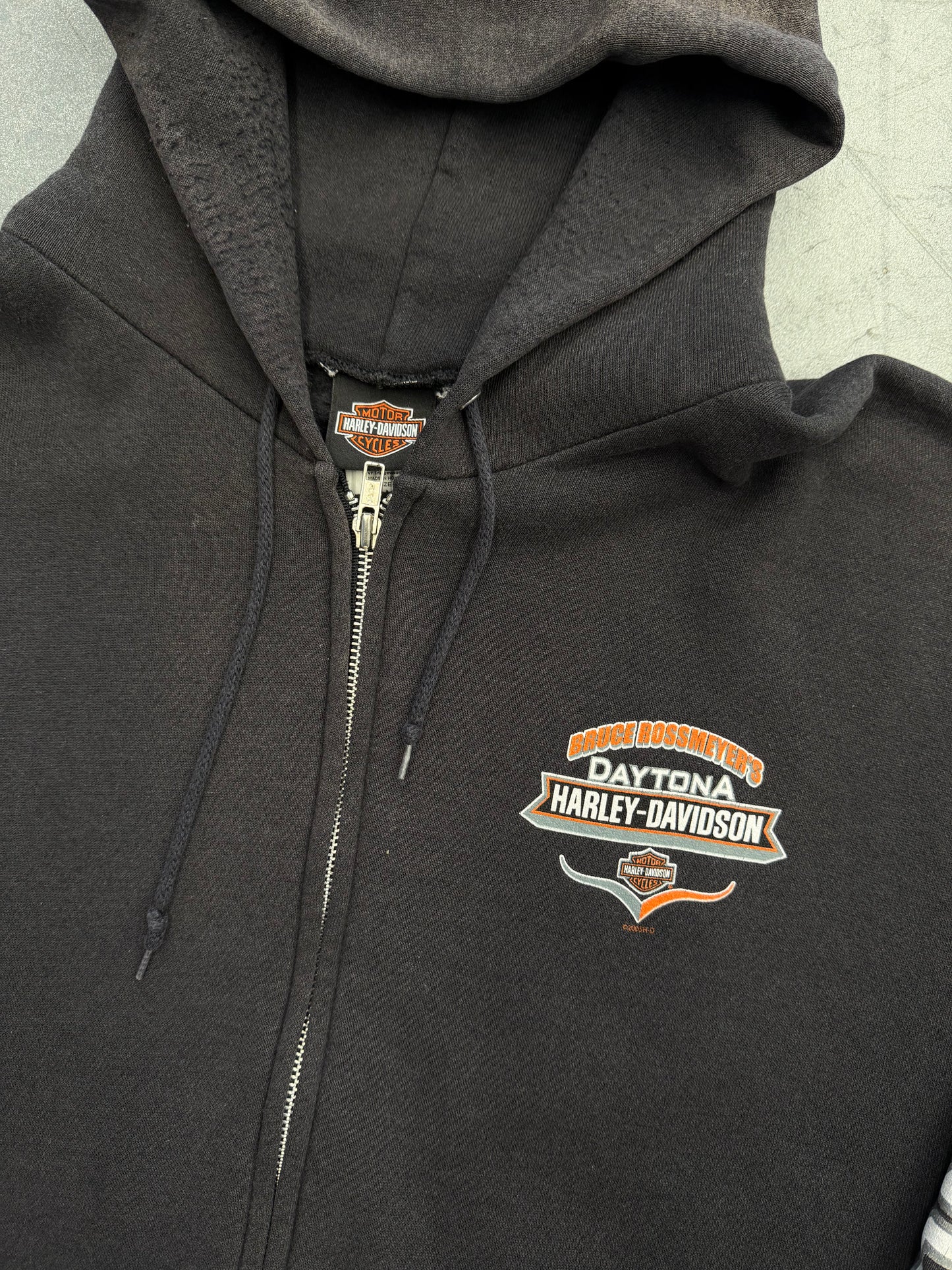 2005 HARLEY-DAVIDSON DAYTONA BRUCE ROSSMEYER'S ZIP UP HOODIE