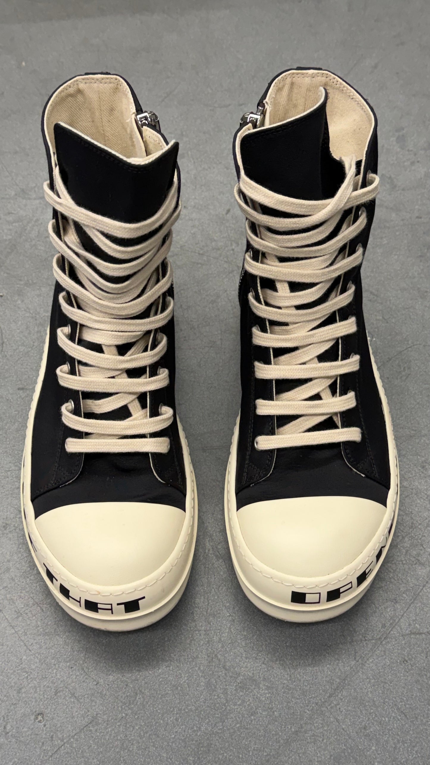 RICK OWENS DRKSHDW LUXOR QUOTE HIGH RAMONES