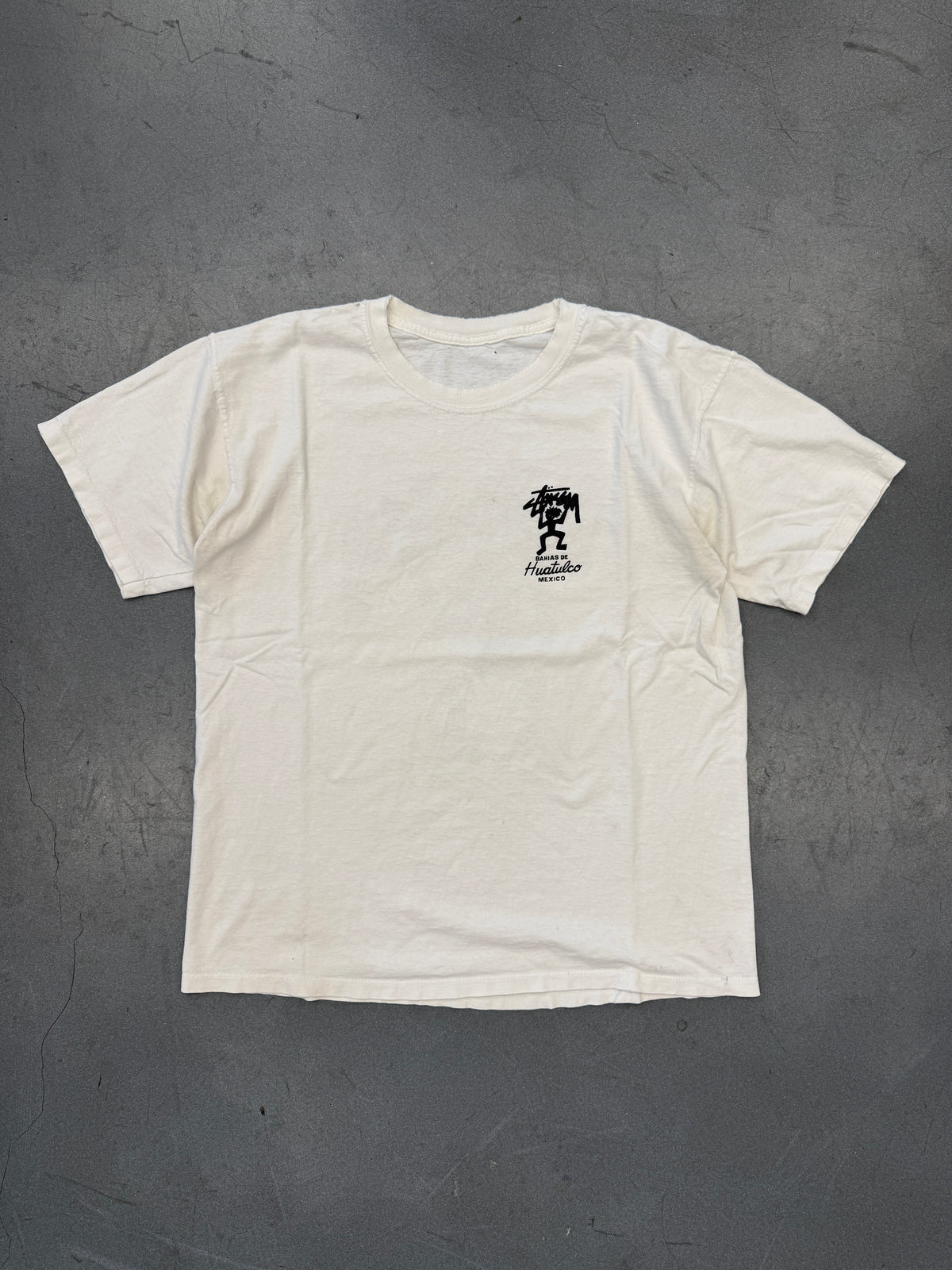 Y2K STUSSY BAHIAS DE HUATULCO, MEXICO TEE (PULLED TAG)