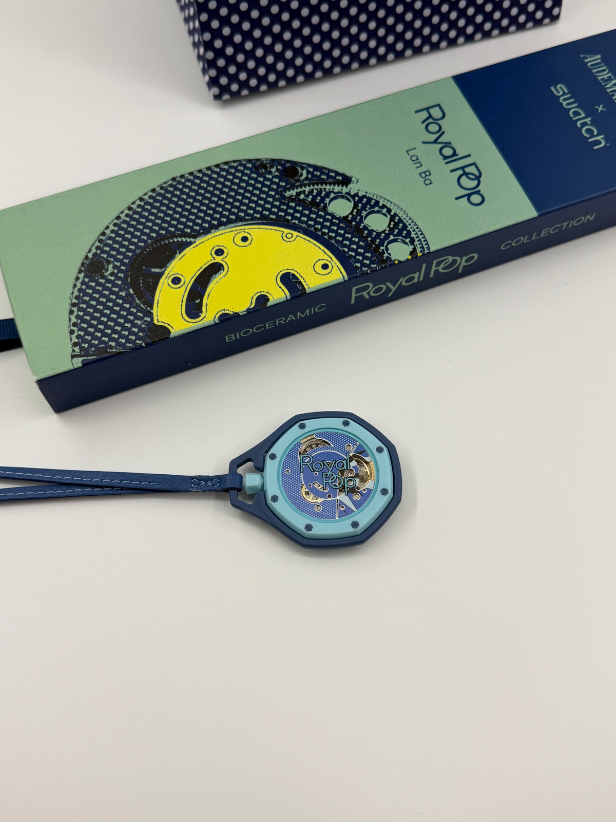 SWATCH X AUDEMARS PIGUET BIOCERAMIC ROYAL POP SAVONNETTE LAN BA - BLUE
