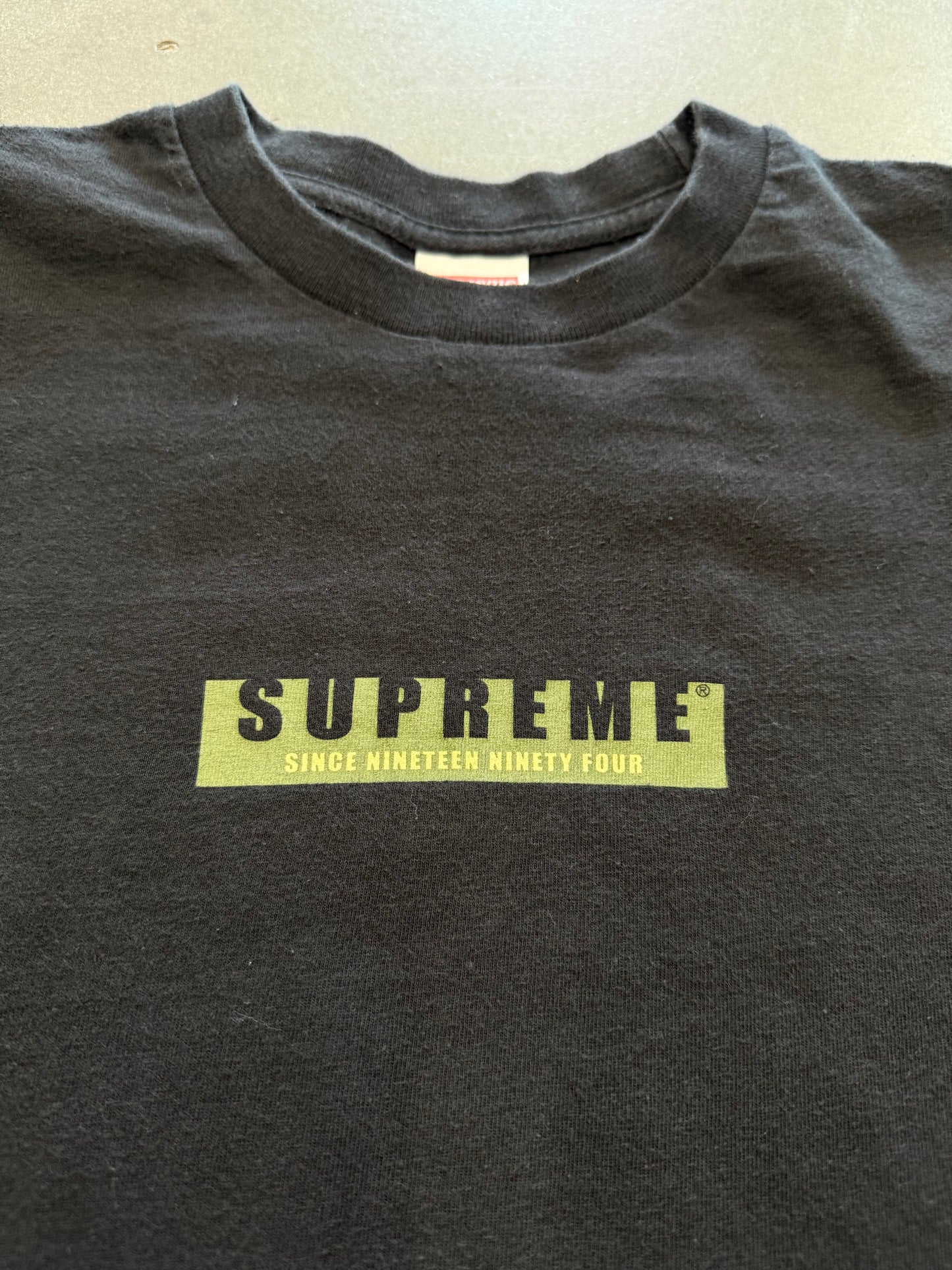 FW18 SUPREME 1994 L/S TEE - BLACK