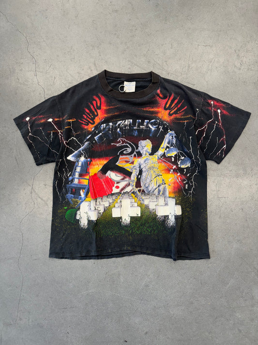 1991 METALLICA ALBUMS ALL OVER PRINT TEE (BROCKUM TAG)
