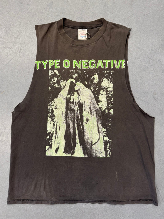 1994 TYPE O NEGATIVE TRAGIC MISERY TOUR USA '94 CUT OFF TEE (CRESSONA TAG)