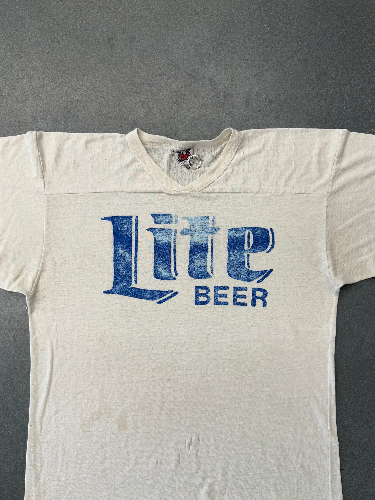 90S MILLER LITE BEER SHEER COTTON JERSEY (PHOENIX SPORTSWEAR TAG)