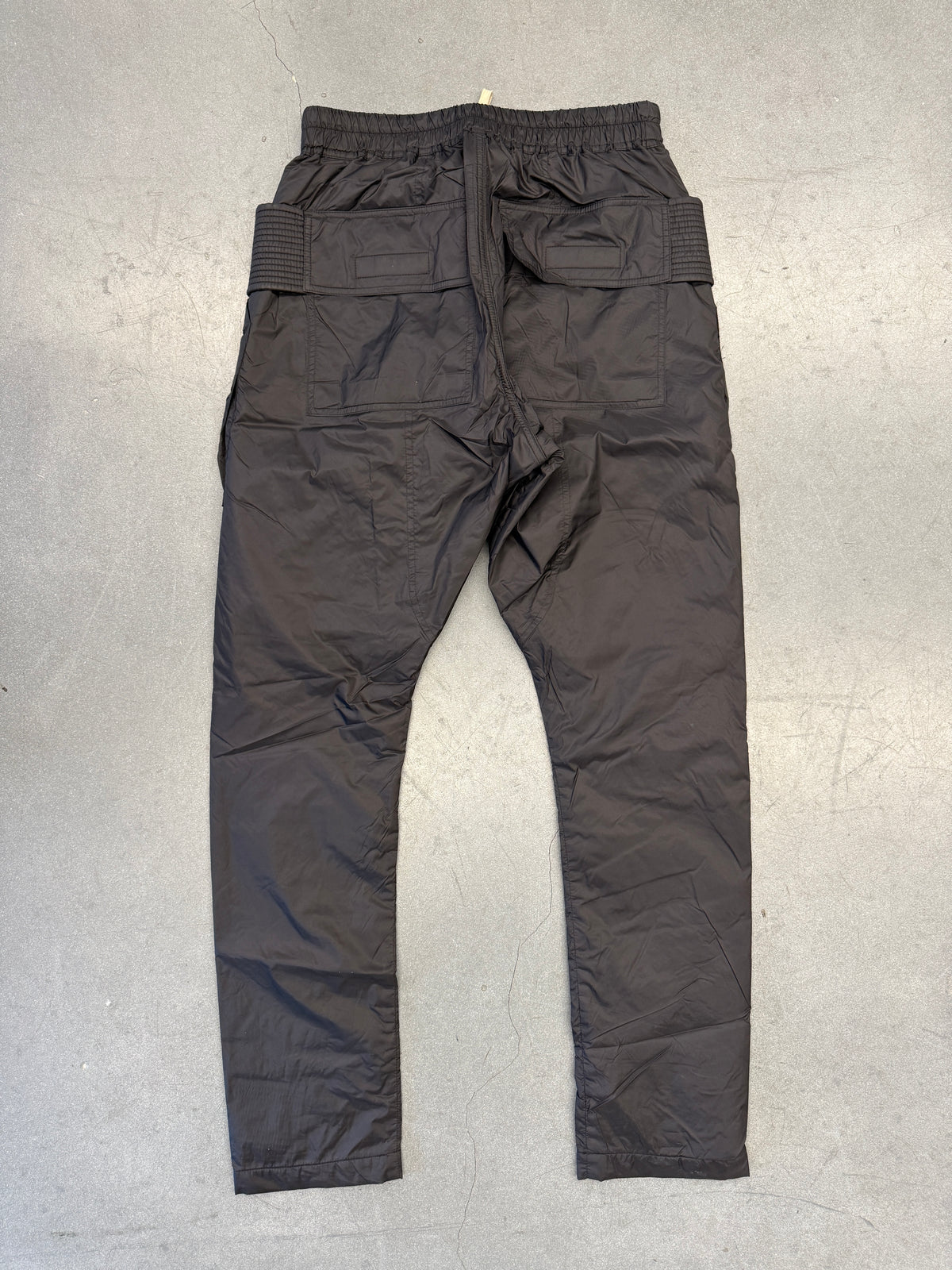 FW21 RICK OWENS DRKSHDW PADDED NYLON CREATCH CARGO PANTS - BLACK