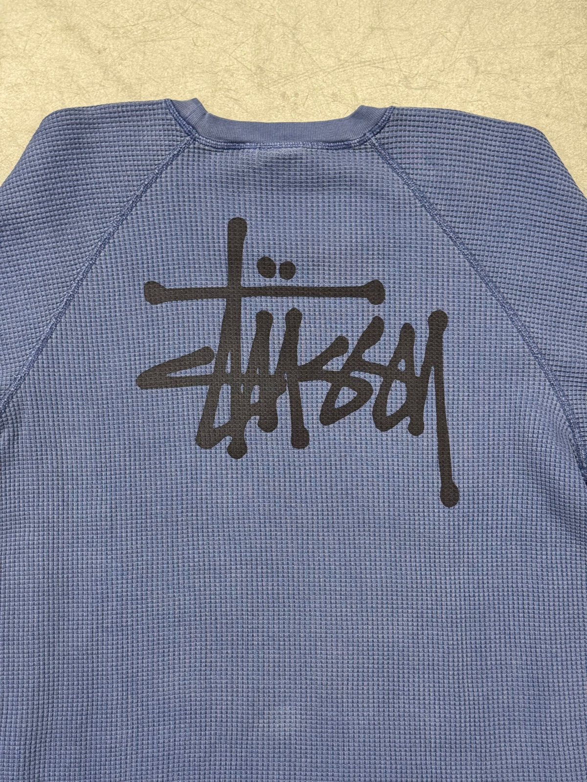 STUSSY WAFFLE KNIT THERMAL LONG SLEEVE