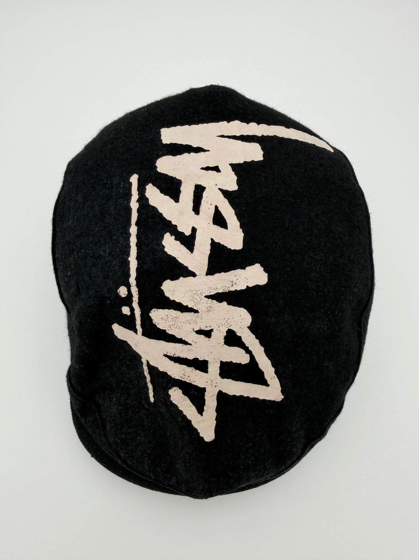 90'S STUSSY CM FLAT CAP (BLACK STUSSY HEADGEAR TAG)