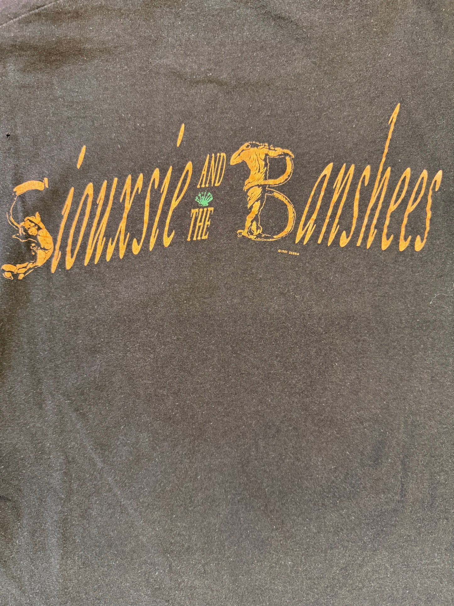 1987 SIOUXSIE AND THE BANSHEES ZEBRA TEE (CUT SCREEN STARS TAG)