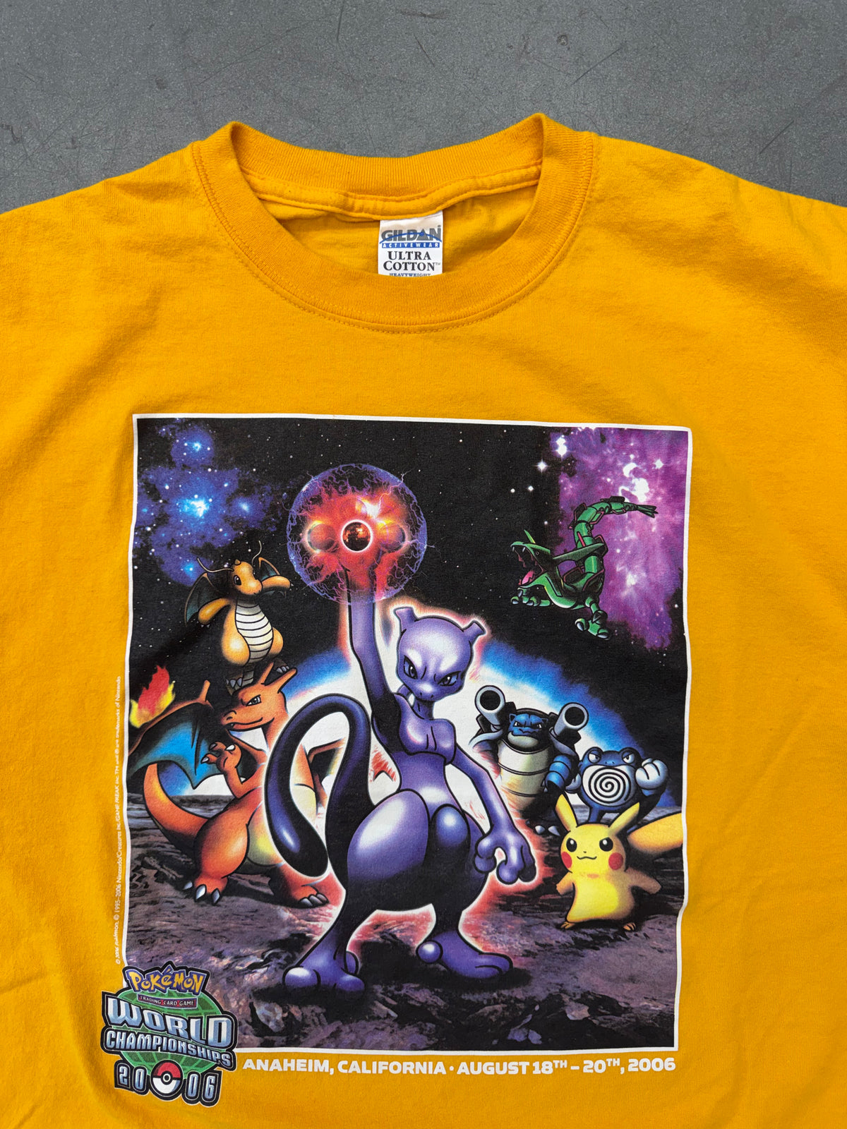 2006 POKEMON WORLD CHAMPIONSHIPS ANAHEIM CALIFORNIA TEE (GILDAN TAG)