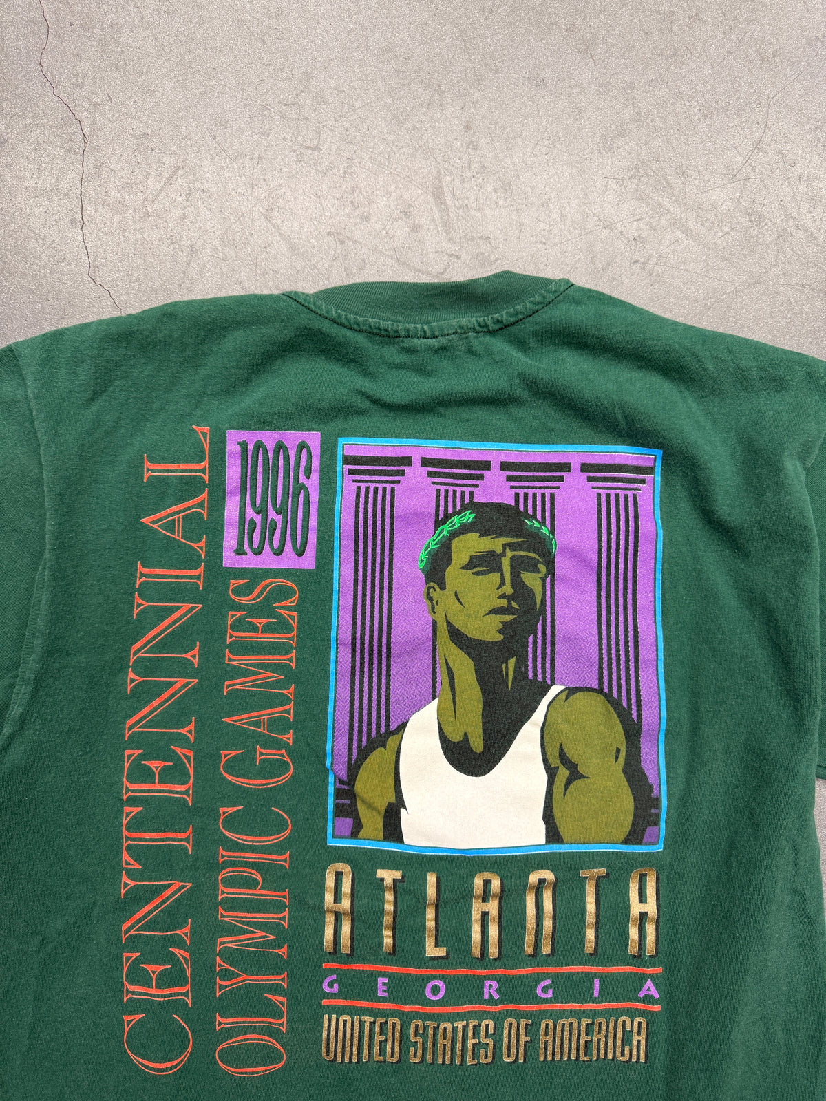 1996 ATLANTA CENTENNIAL OLYMPIC GAMES TEE (HANES TAG)
