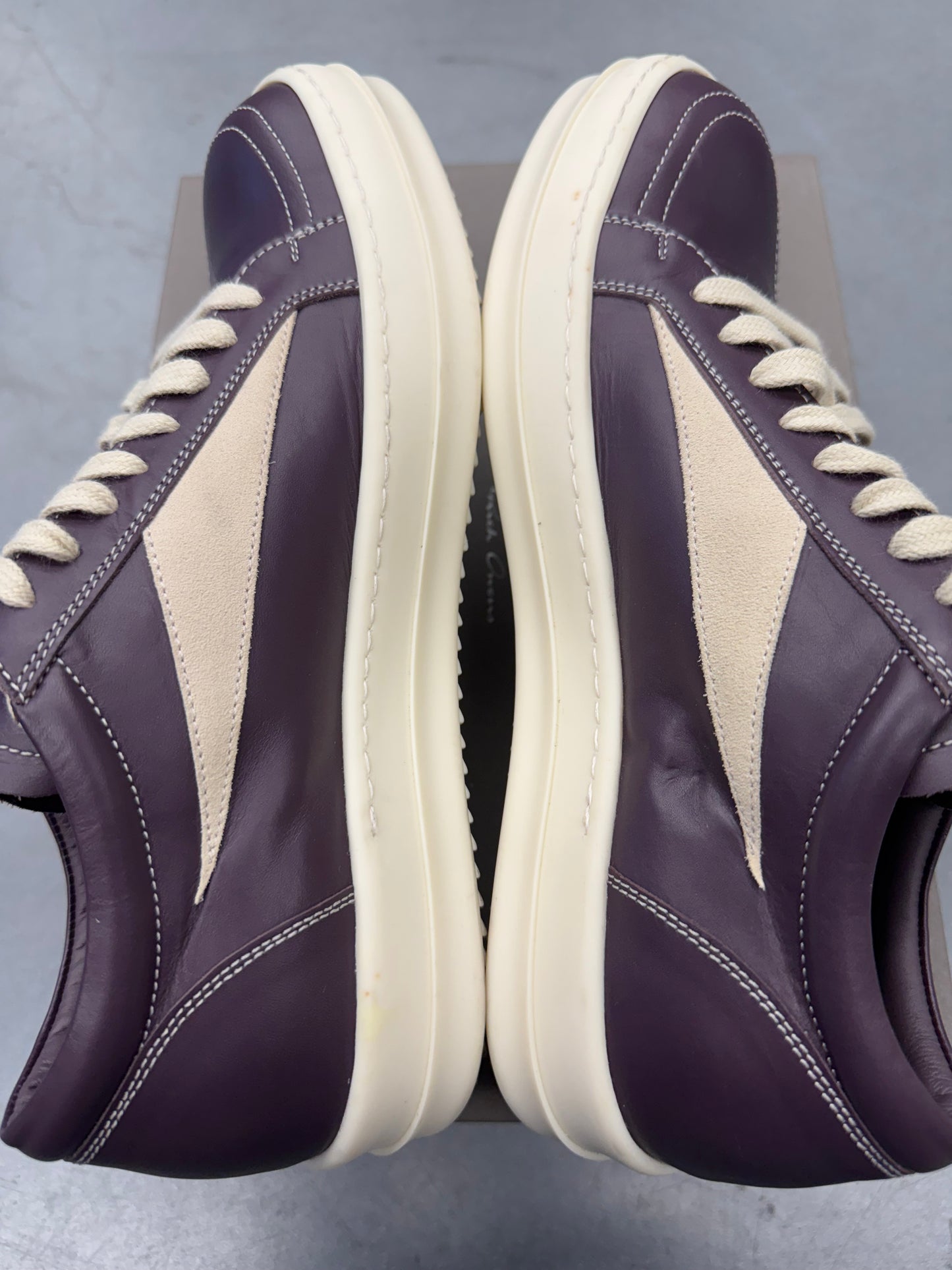 RICK OWENS VINTAGE SNEAKER - AMETHYST/MILK