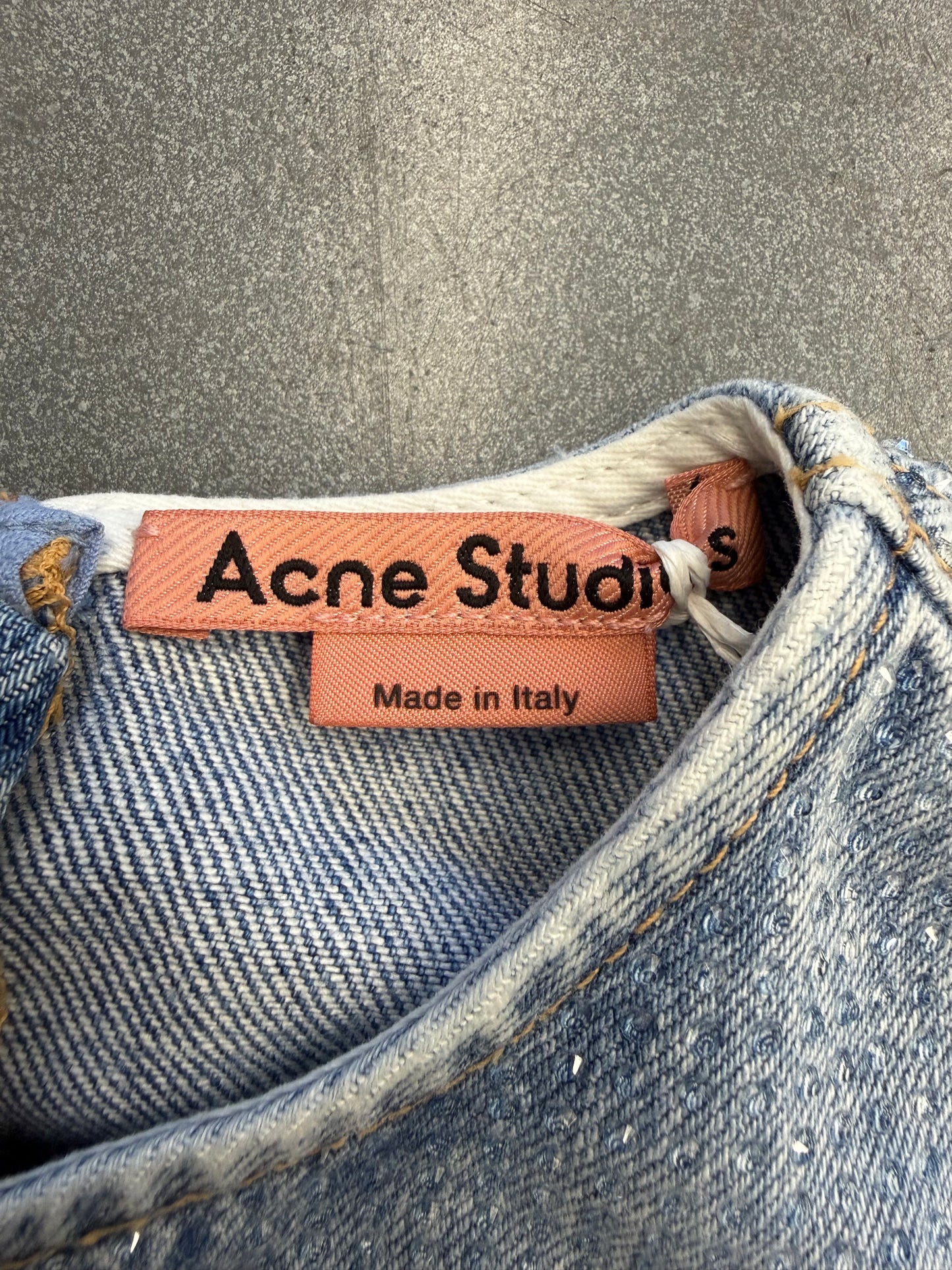 ACNE STUDIOS RHINESTONE MINI DRESS