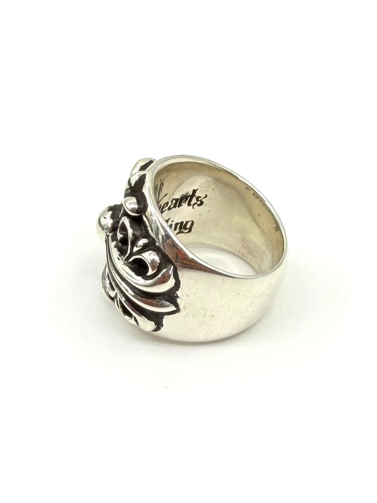 CHROME HEARTS KEEPER SILVER RING