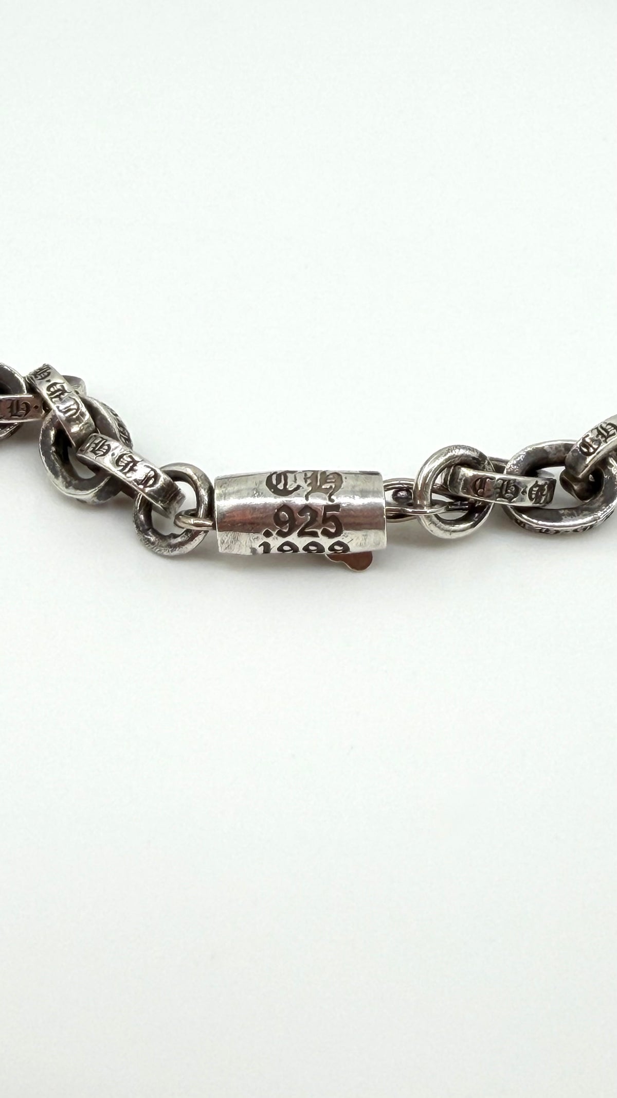 CHROME HEARTS SILVER PAPER CHAIN NECKLACE - 20 INCH