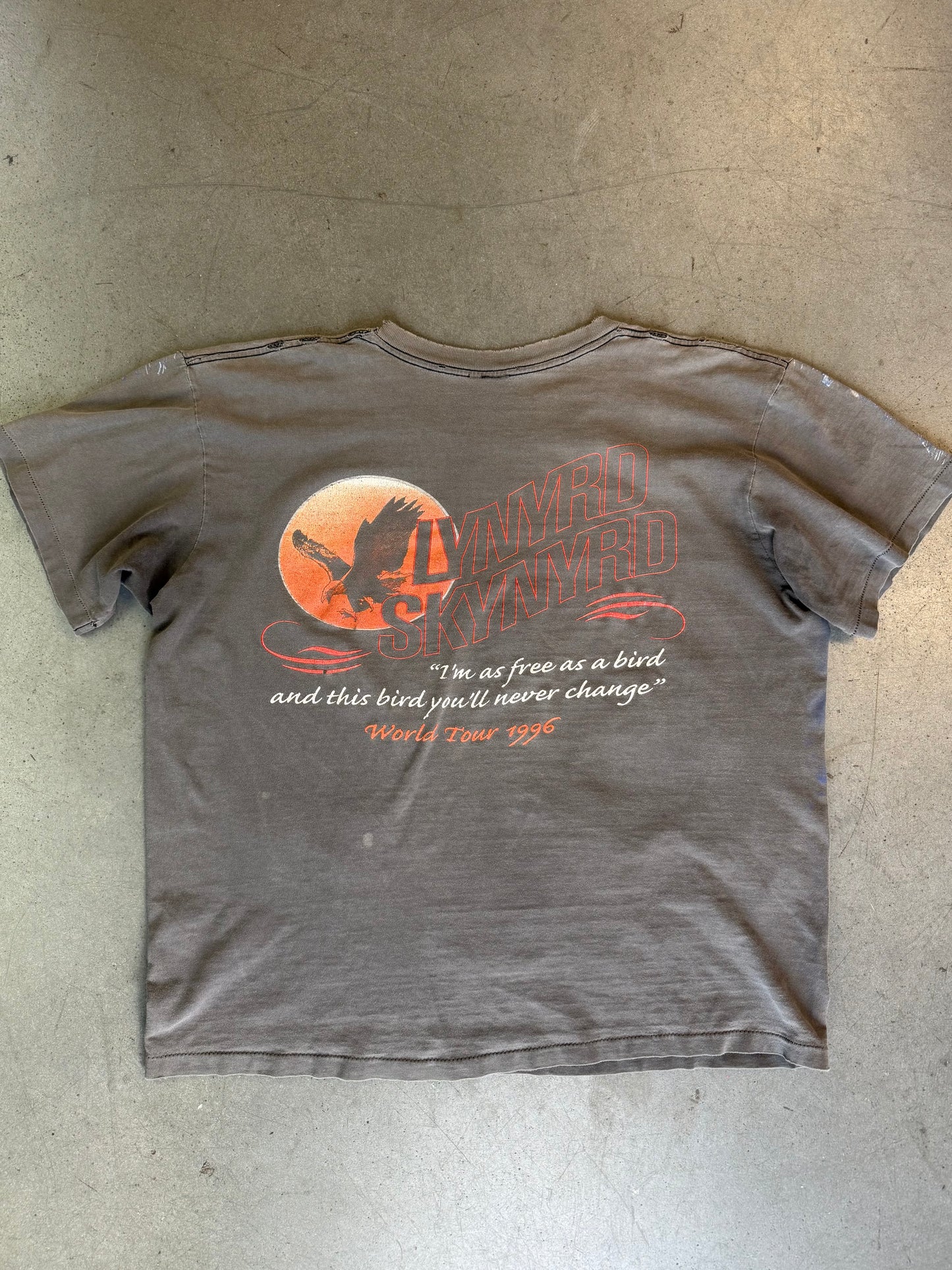 1996 LYNYRD SKYNYRD EAGLE AOP FADED WINTERLAND TEE (PULLED TAG)