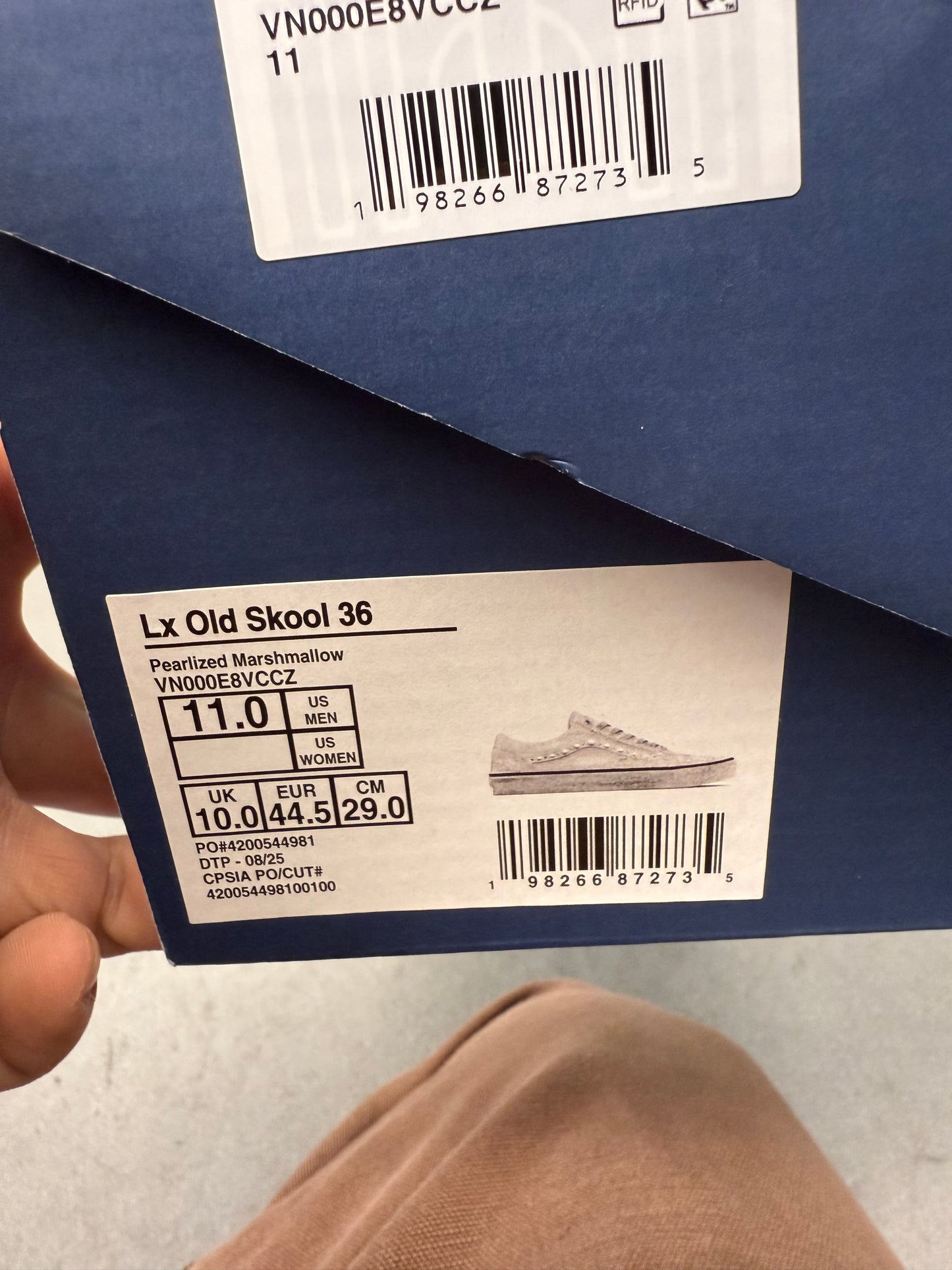 2025 VANS OTW OLD SCHOOL 36 PEARLIZED PACK MARSHMALLOW