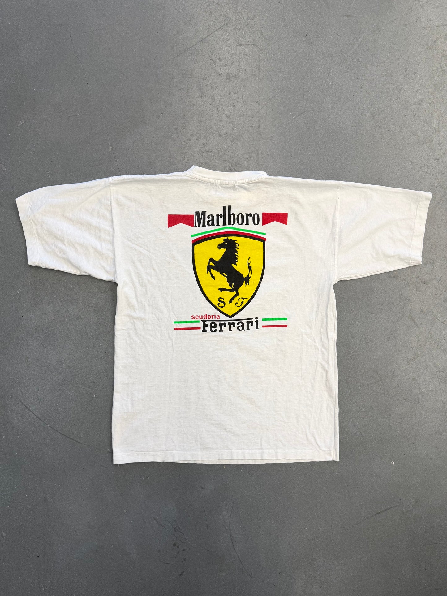 90'S MARLBORO SCUDERAI FERRARI MONTREAL GRAND PRIX TEE (FADED TAG)