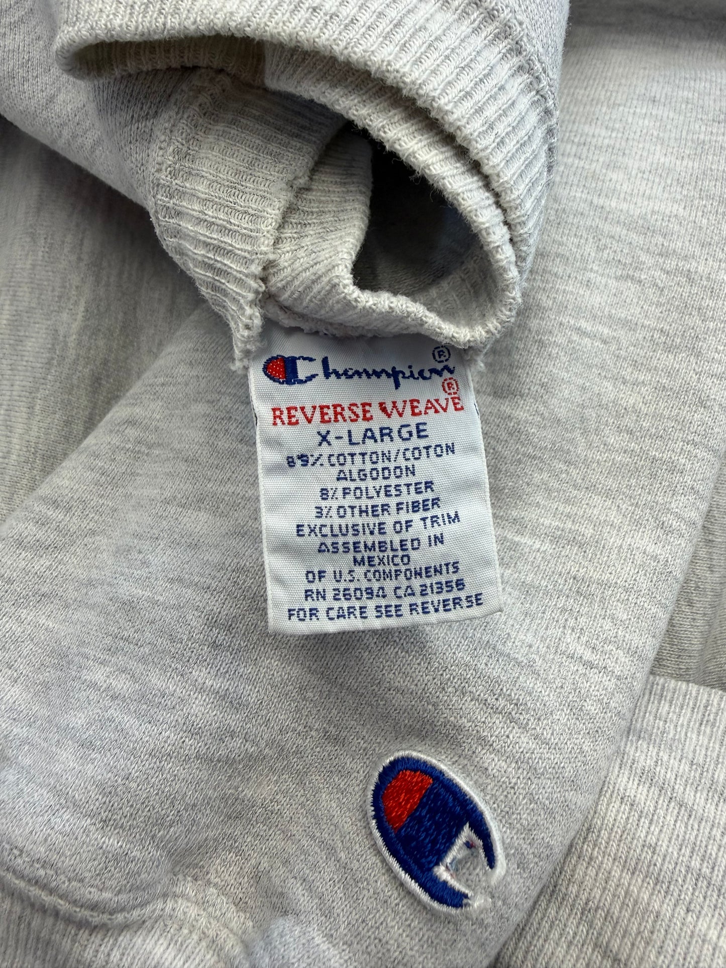 90'S INDIANA HOOSIERS CHAMPION REVERSE WEAVE CREWNECK (REVERSE WEAVE TAG)