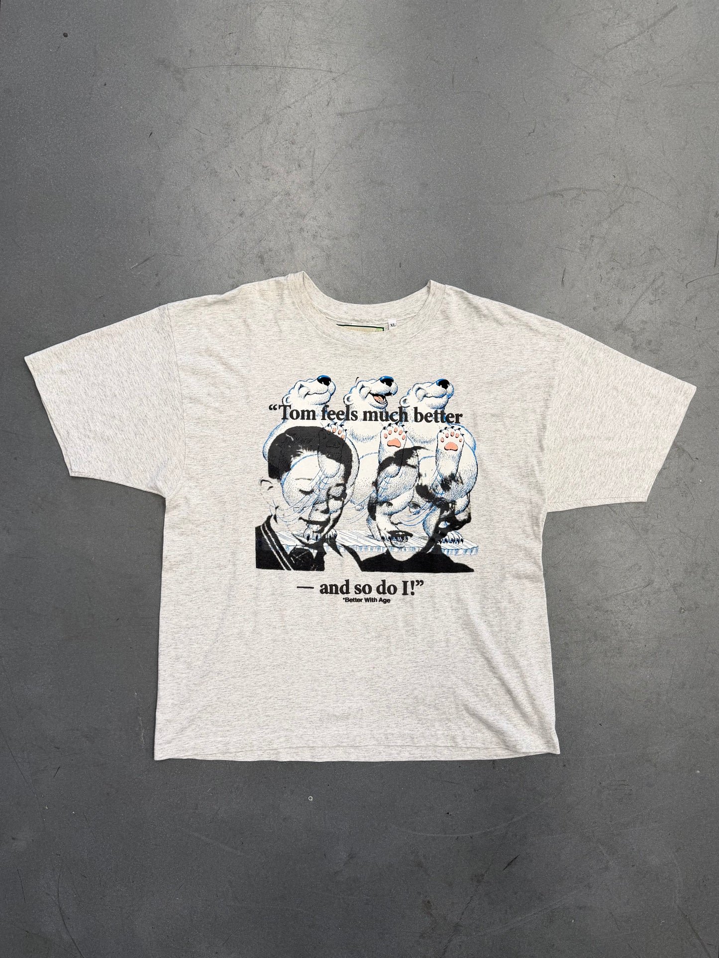 BETTER WITH AGE ACID TECHNO TEE - HEATHER (XL)