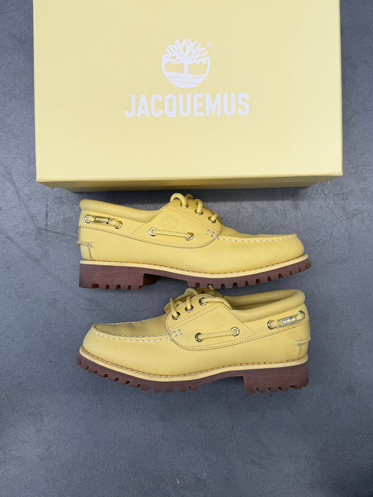 2025 TIMBERLAND 3-EYE CLASSIC LUG BOAT SHOE JACQUEMUS LA BATEAU (W/BOX)
