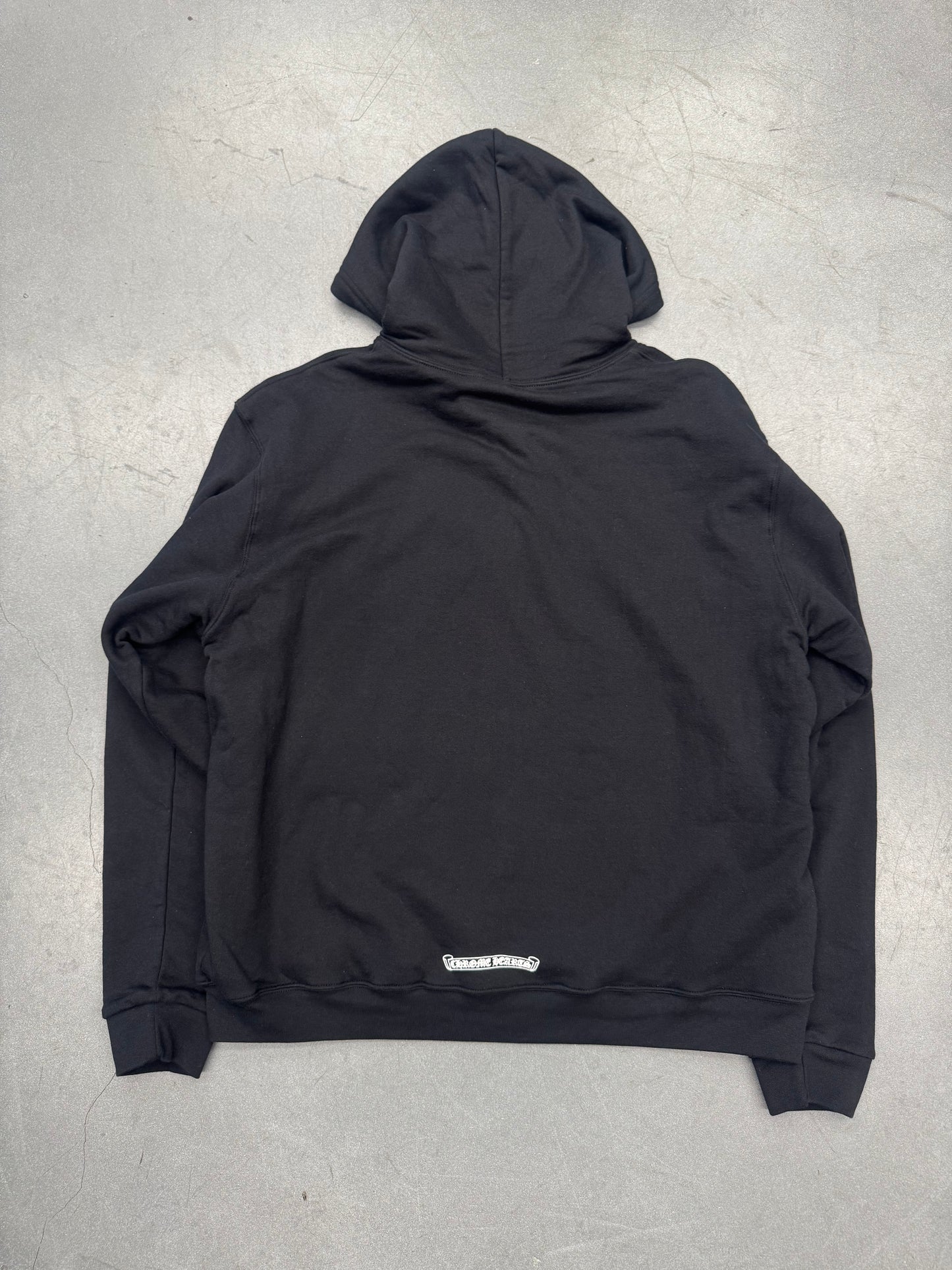 CHROME HEARTS VERTICAL LOGO THERMAL LINED ZIP-UP HOODIE