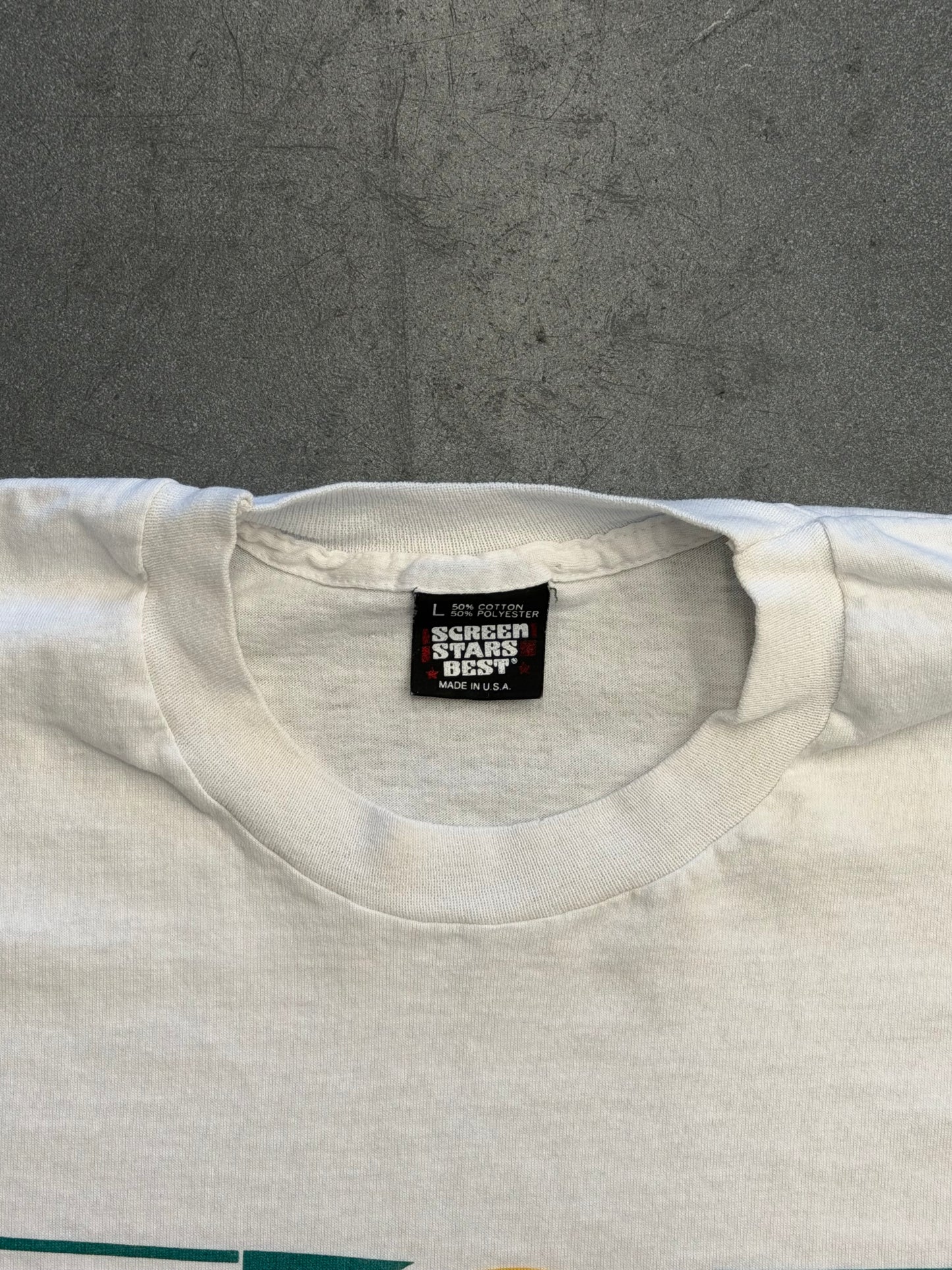 90S FLORIDA LOTTERY FLAMINGO TEE (SCREEN STARS TAG)