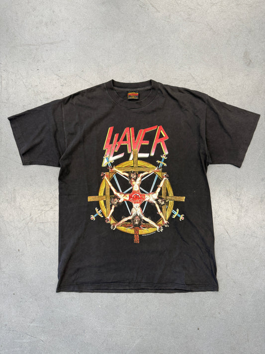1994 SLAYER CHRIST WHEEL WORLD TOUR TEE (BROCKUM TAG)