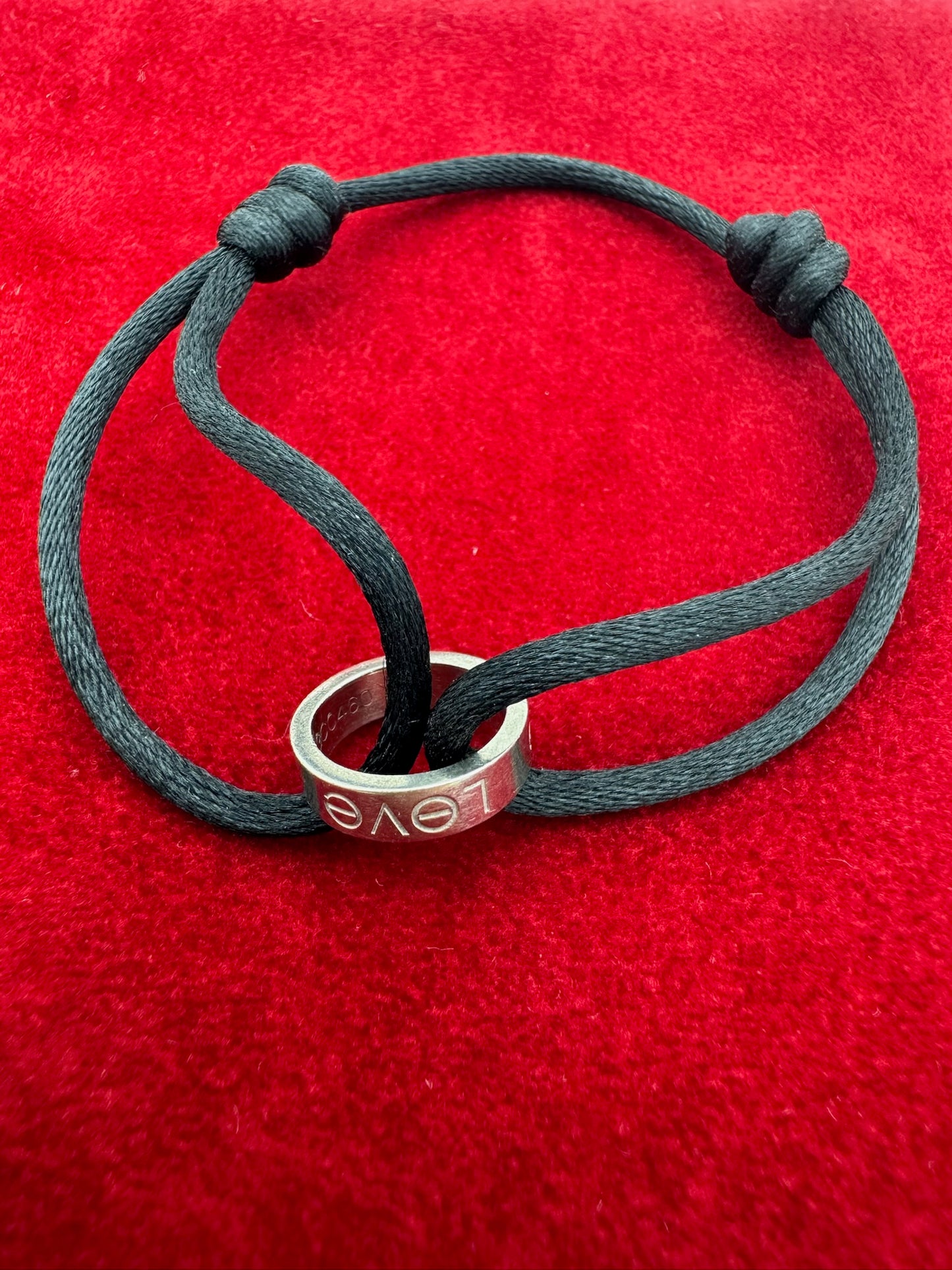 CARTIER LOVE CORD BRACELET 18K WHITE GOLD