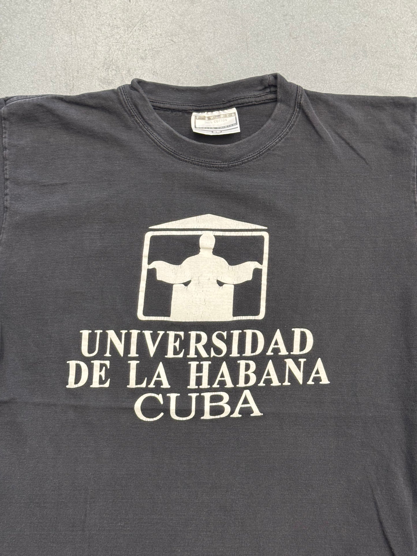 90'S UNIVERSIDAD DE LE HABANA TEE (SCREEN PRINTED TAG)