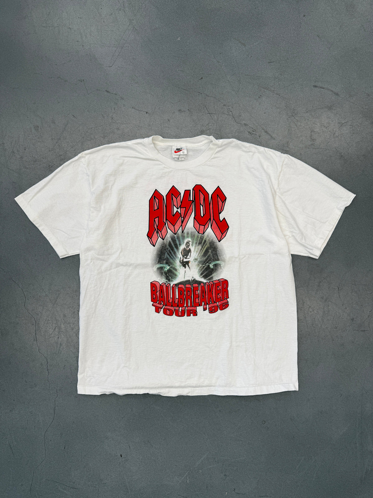1996 AC/DC BALLBREAKER WORLD TOUR TEE ( RED/WHITE NIKE TAG)