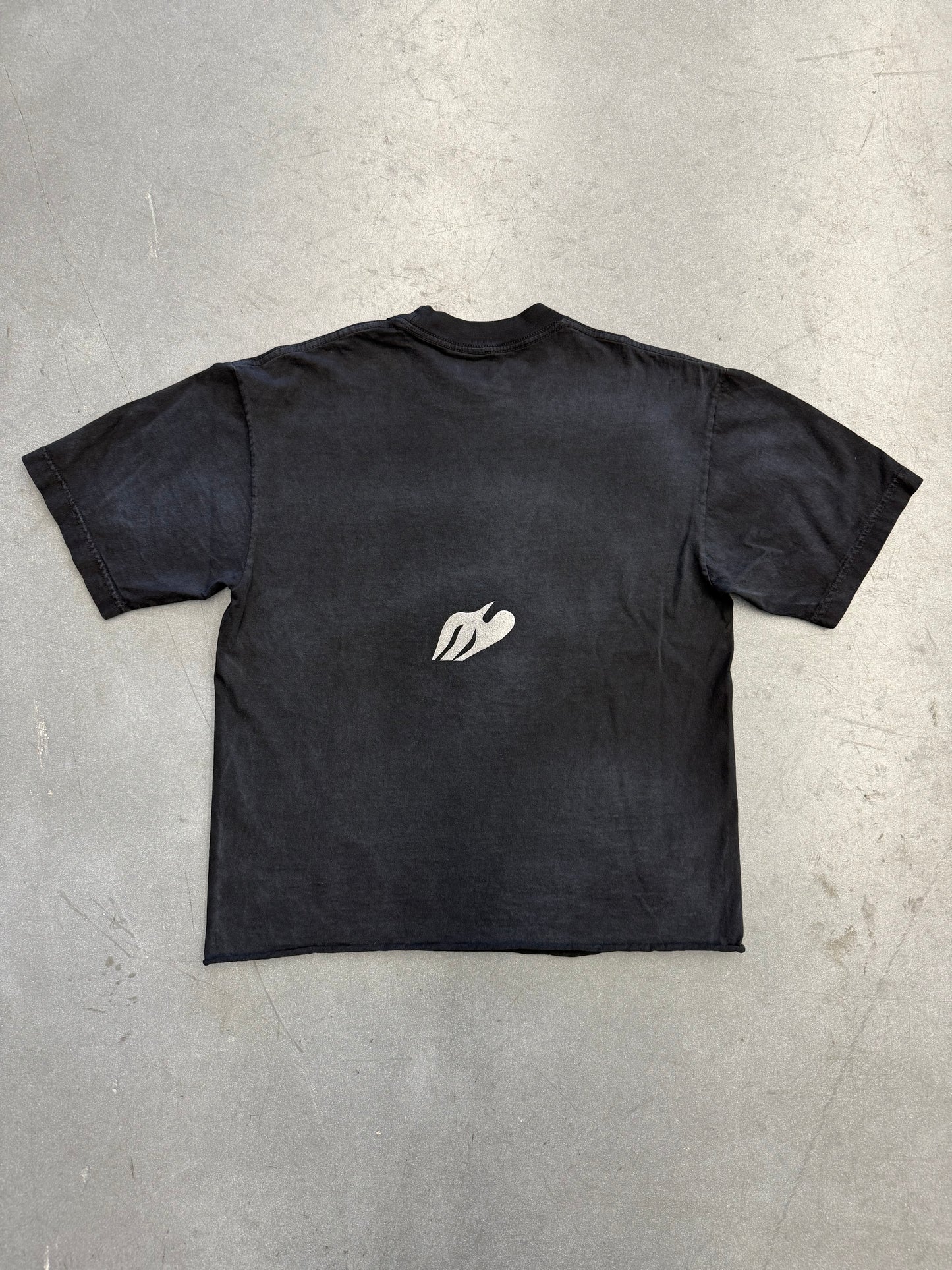 KANYE WEST DONDA DOVES S/S CROPPED HOMECOMING TEE - BLACK (OS)