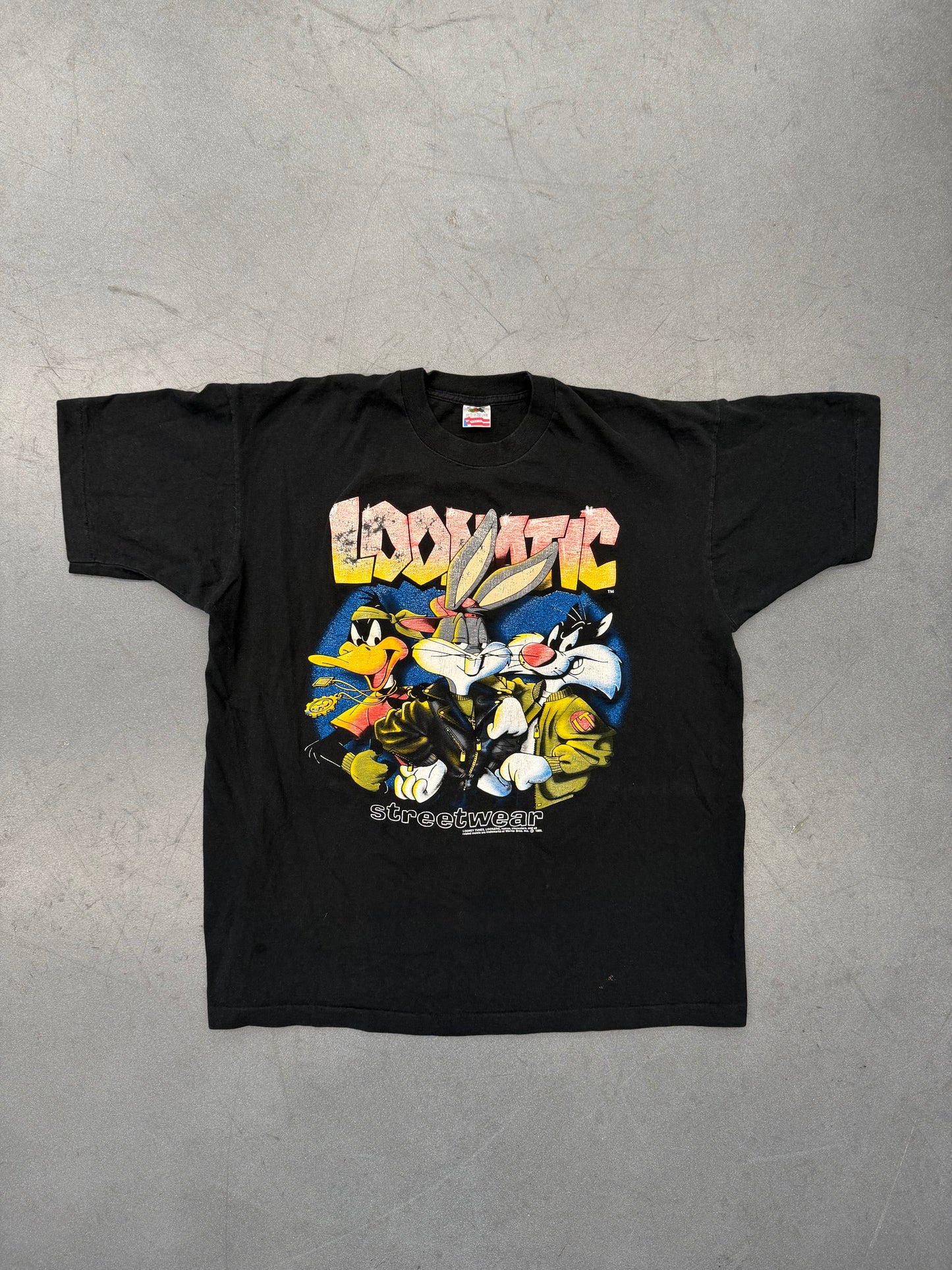 1992 LOONEY TUNES LOONATIC STREETWEAR TEE (FOTL TAG)
