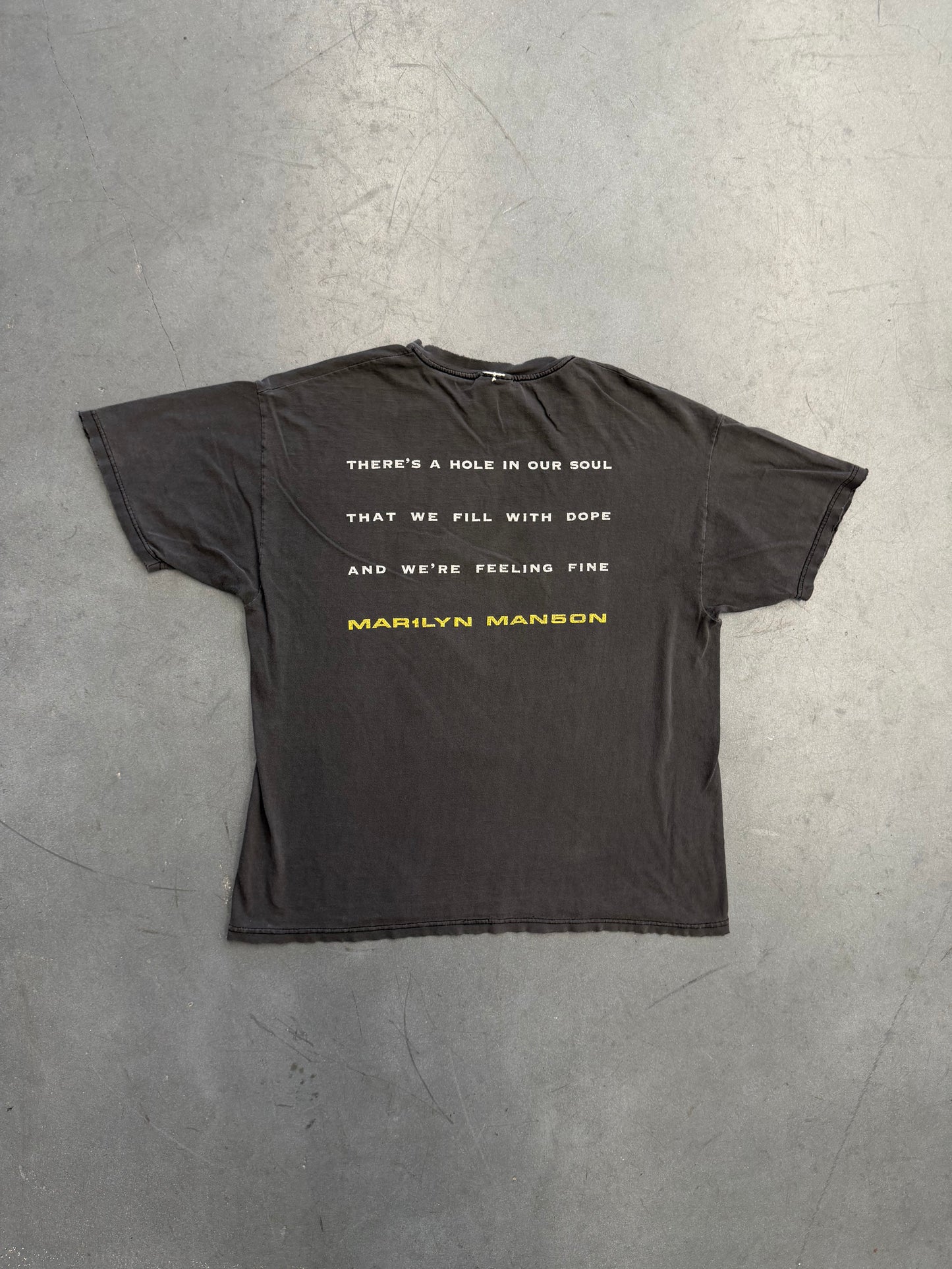 1998 MARILYN MANSON "THERE'S A HOLE IN OUR SOUL" TEE (WINTERLAND TAG)