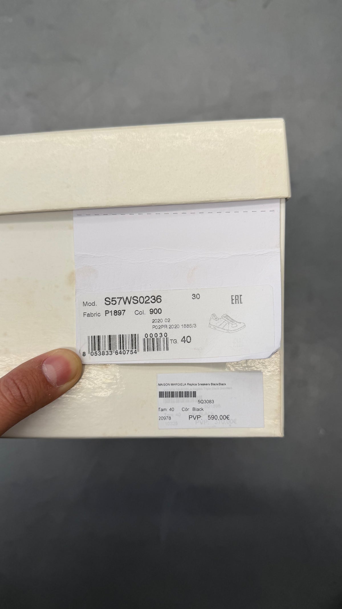 MAISON MARGIELA REPLICA SNEAKERS BLACK/BLACK