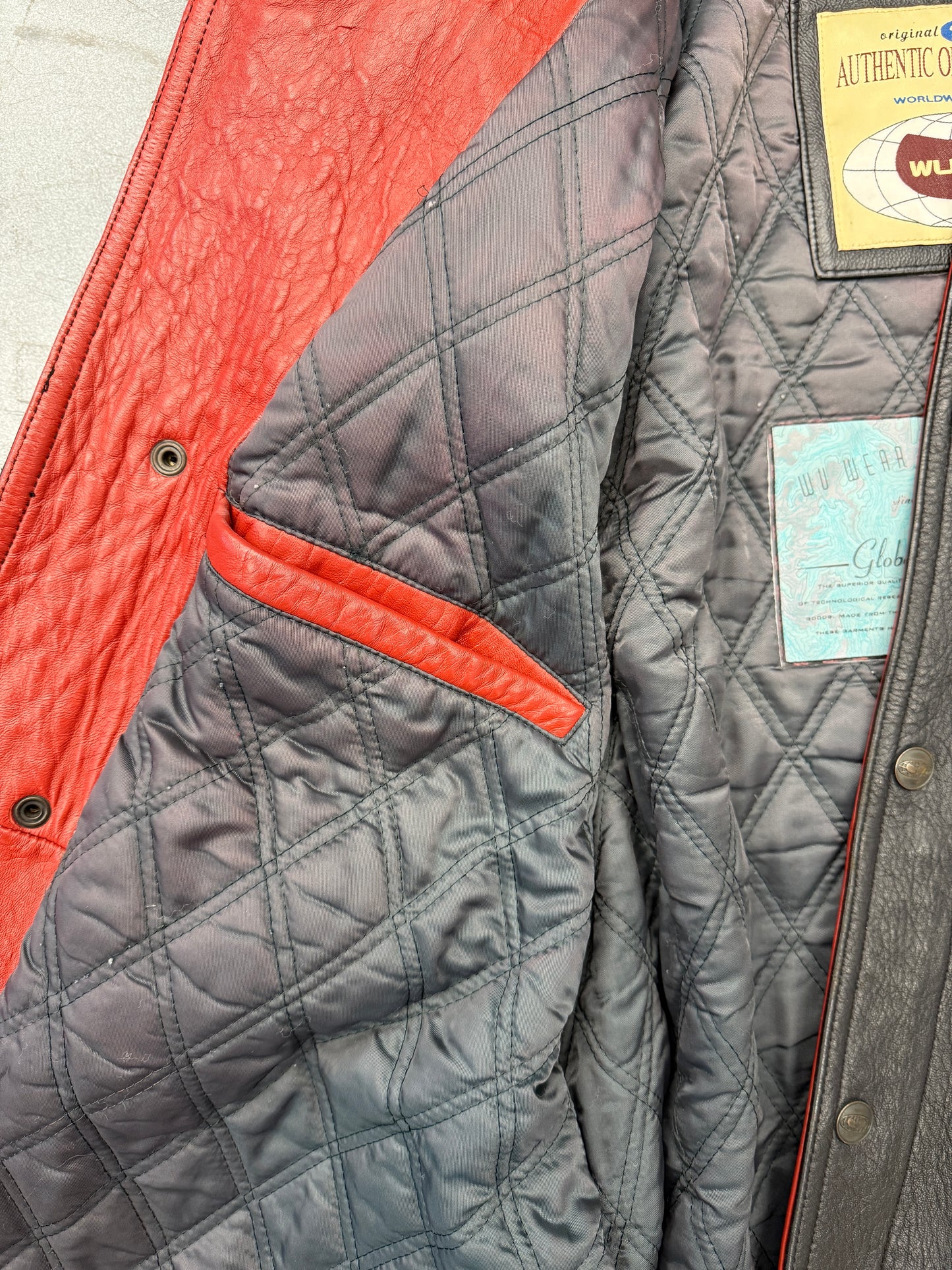 ‘90S WU-TANG WU-WEAR LEATHER OVERCOAT JACKET