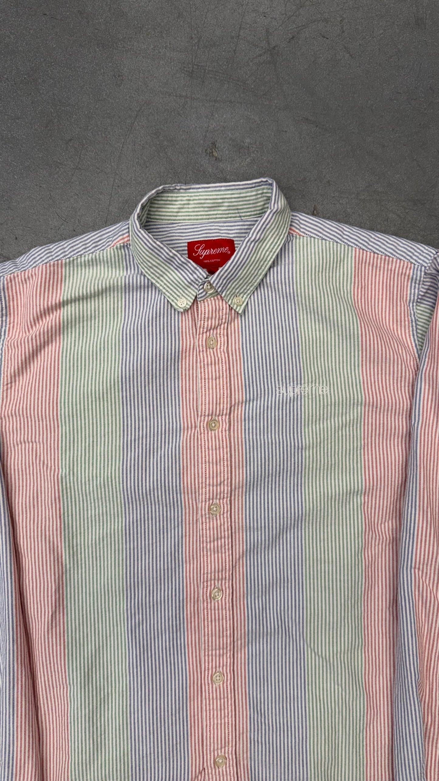 SS20 SUPREME OXFORD SHIRT - MULTI STRIPE