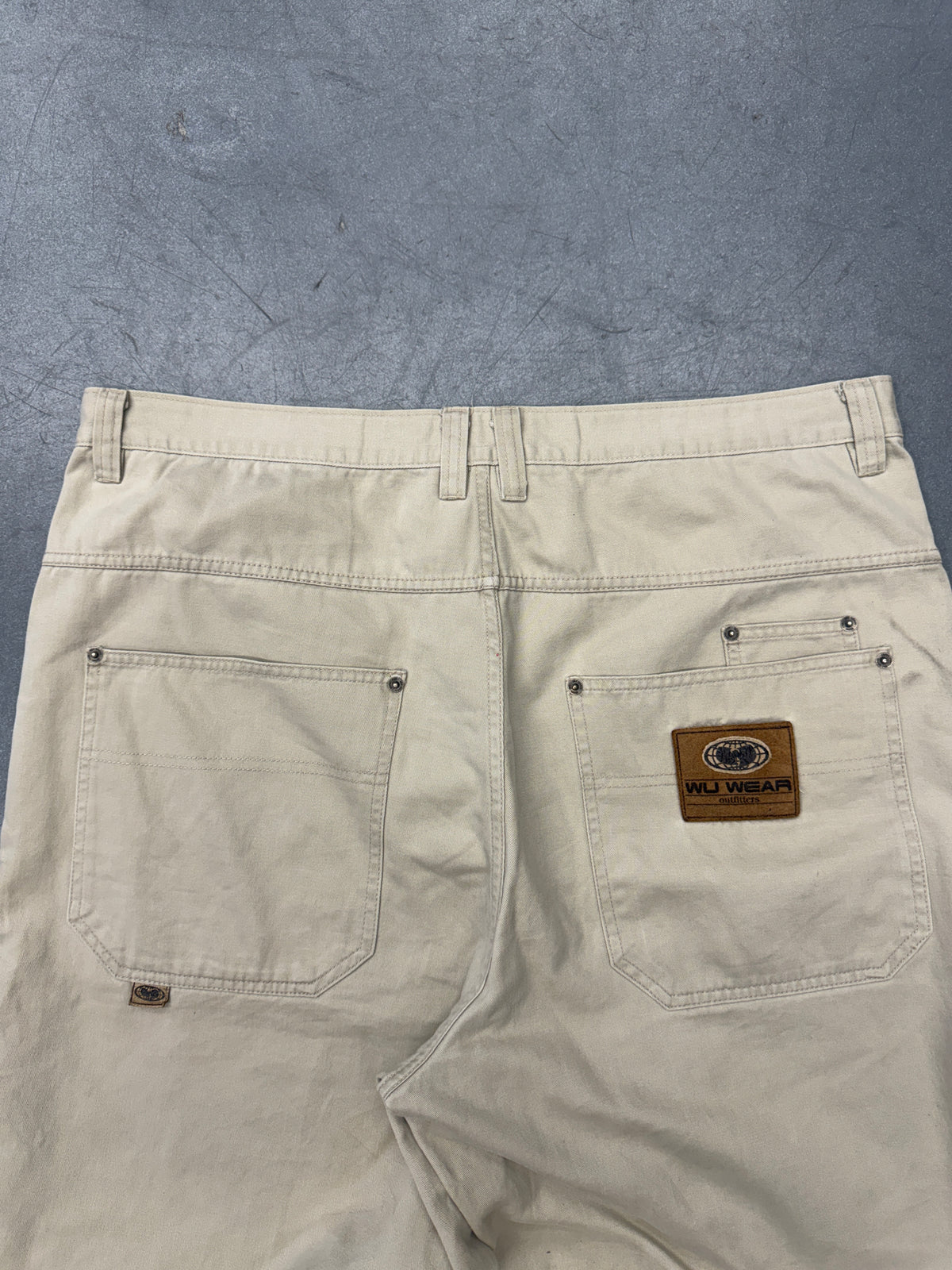 00'S WU-WEAR ORIGINAL JEANS BAGGY KHAKI PANTS