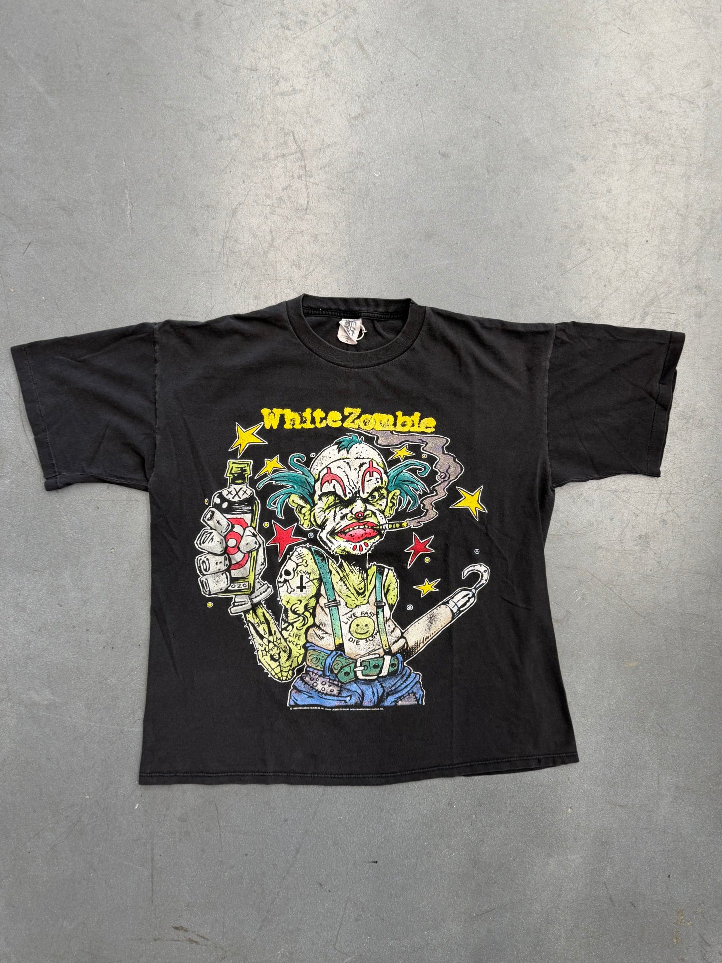 1995 WHITE ZOMBIE FREAKS AND HUMAN ODDITIES TEE (GEM TAG)