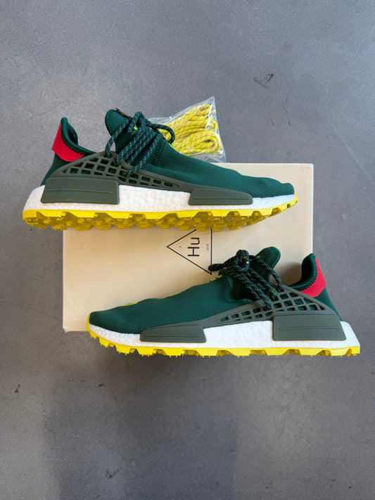 SIZE 11.5 ADIDAS NMD HU PHARRELL NERD GREEN YELLOW (BRAND NEW WITH BOX)