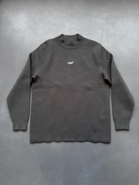 KITH KNIT LONG SLEEVE MOCK NECK (M)