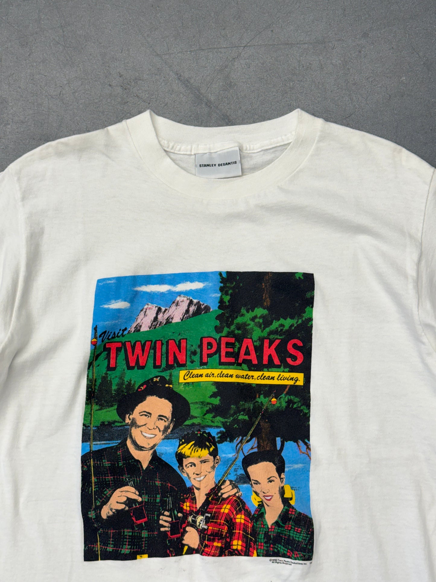 1990 TWIN PEAKS MOVIE PROMO TEE (STANLEY DESANTIS TAG)