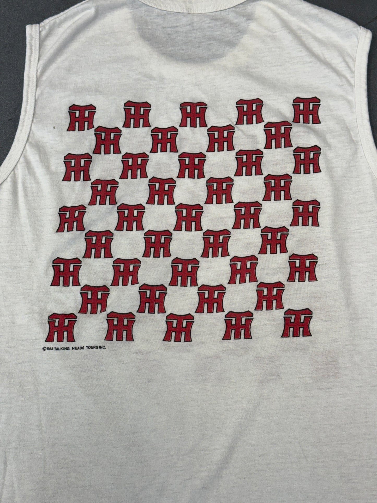 1983 TALKING HEADS SLEEVELESS TEE (MACKLER TAG)